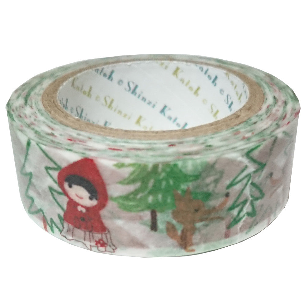 Red Riding Hood Big Bad Wolf Washi Tape Shinzi Katoh Design