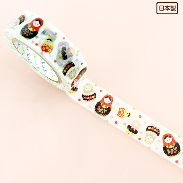 Russian Doll Japanese Washi Tape Shinzi Katoh Design