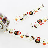 Russian Doll Japanese Washi Tape Shinzi Katoh Design