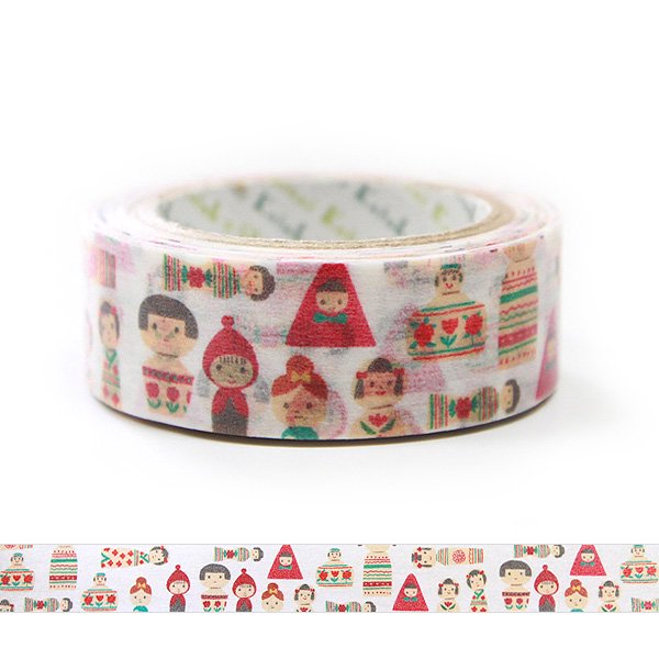 Kokeshi Doll Japanese Washi Tape Shinzi Katoh Design