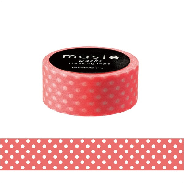 Neon Red Dot Washi Tape Maste