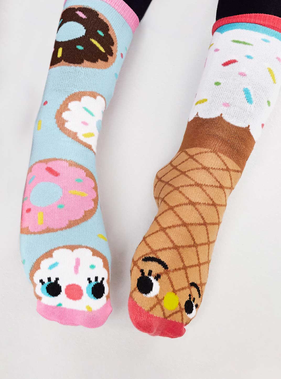 Donut & Ice Cream Tween Mismatched Socks