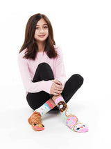 Donut & Ice Cream Tween Mismatched Socks