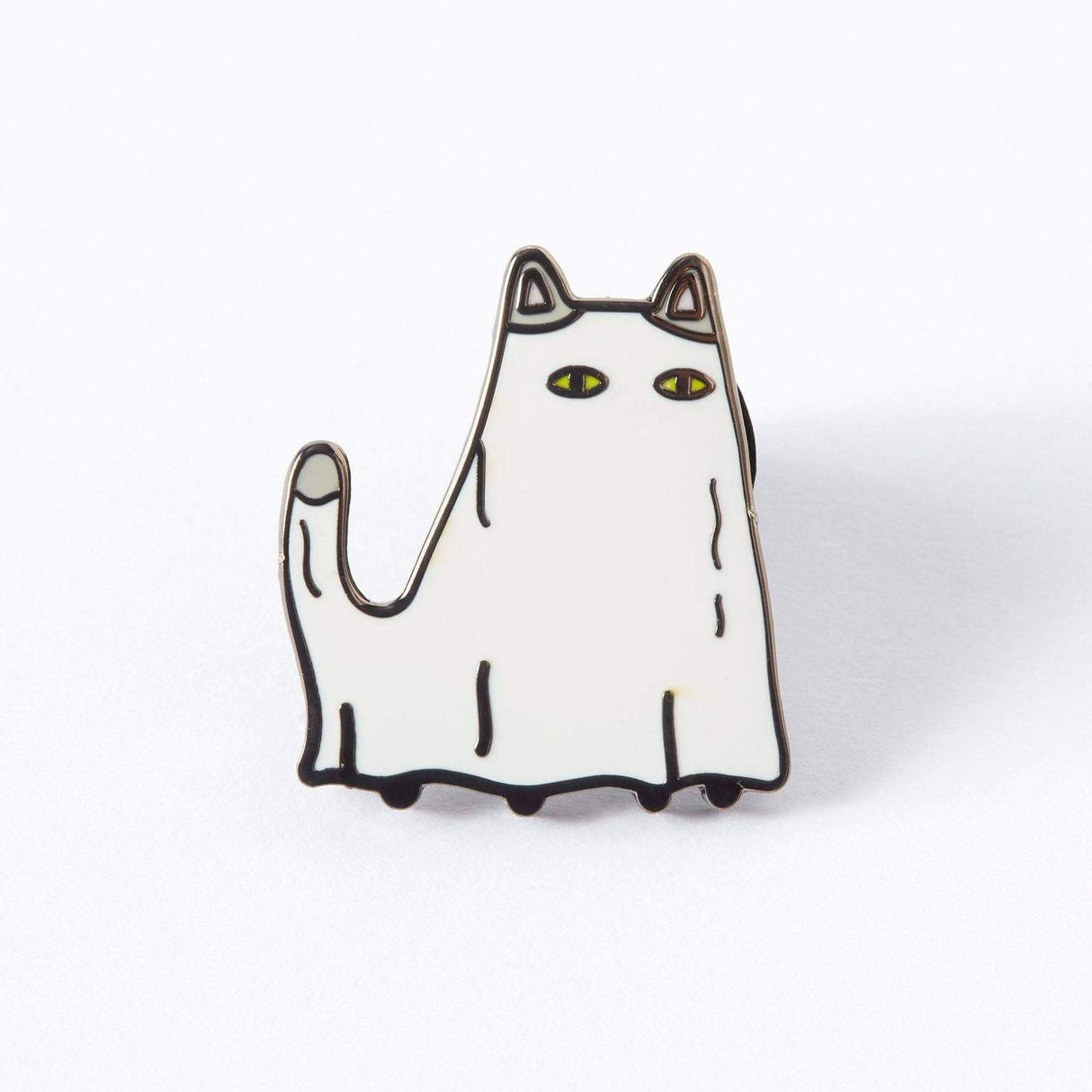 Ghost Cat Enamel Pin