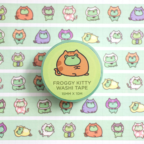 Froggy Kitty Washi Tape Robot Dance