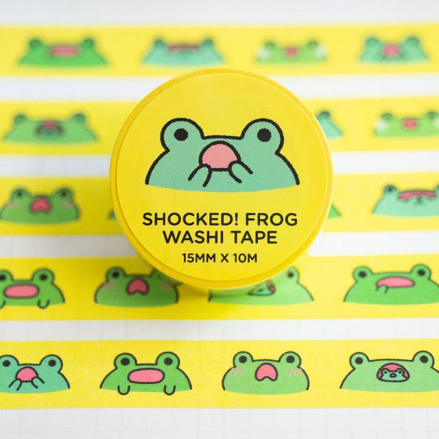 Shocked! Frogs Washi Tape