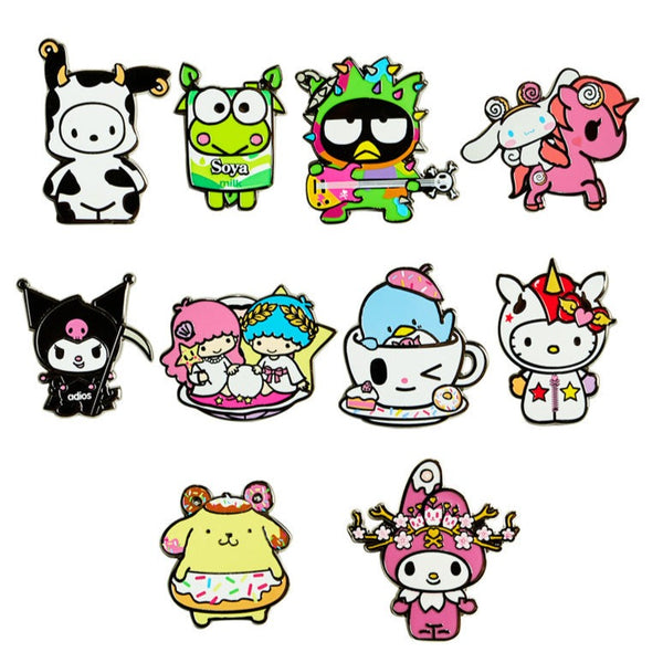 tokidoki x Hello Kitty and Friends Series 2 Enamel Pin Blind Box